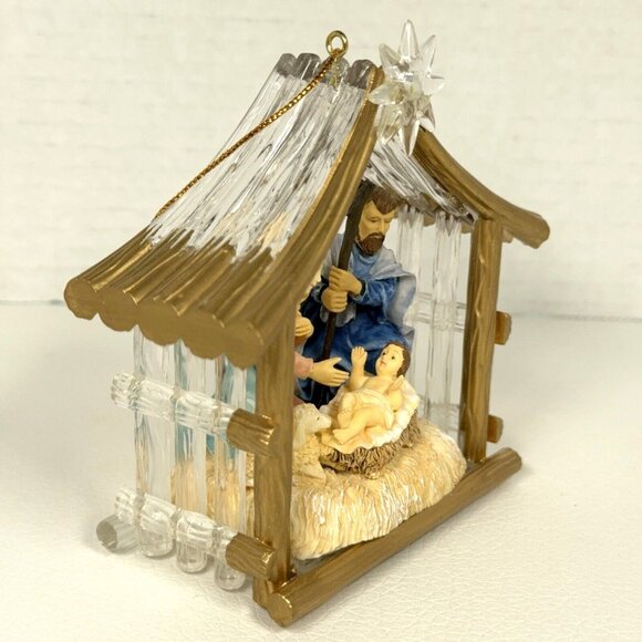 Nativity Christmas Ornament 2000 Avon Divine Baby Jesus Star DOES NOT WORK Read - Picture 3 of 10